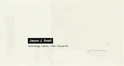 Desktop Screenshot of jasonjsnell.com